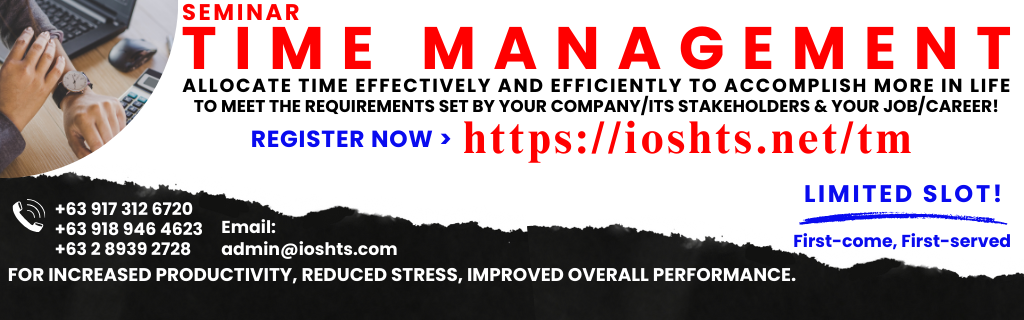 Time Management Seminar Online via Zoom with Certificate's Enrollment Cover